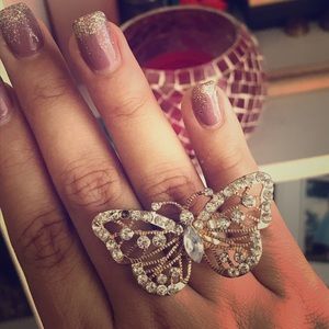 💕 Butterfly Statement Ring 🦋